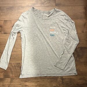 goodhyouman Gray Long Sleeve Tee